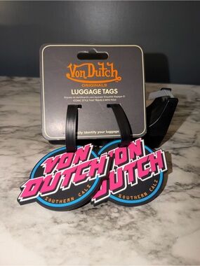 Von Dutch luggage tags